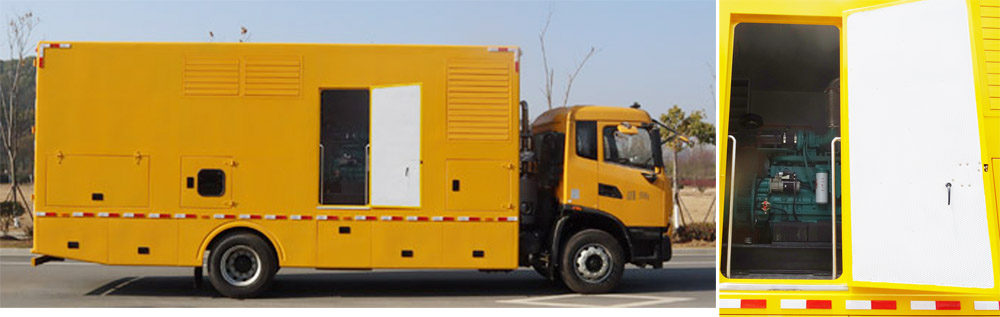 东风天锦500KW移动电源车