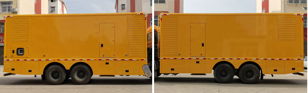 东风天龙后双桥500KW—800KW电源车