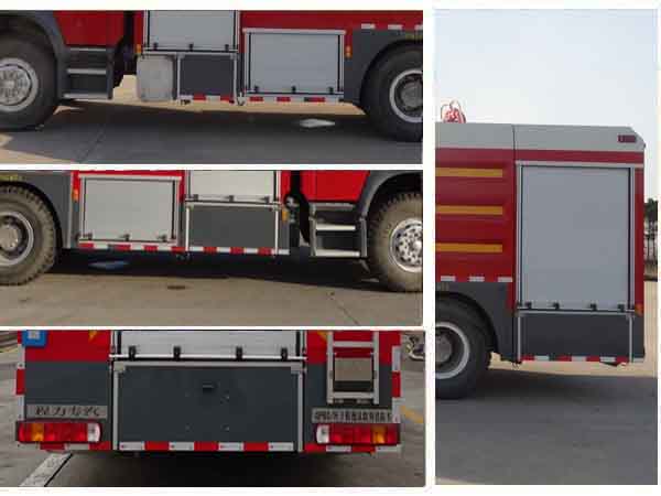程力威牌CLW5200GXFGP80/H型干粉泡沫联用消防车